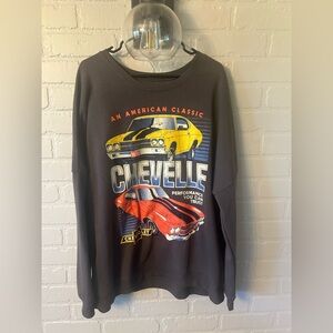 Hybrid Apparel Chevelle Graphic Men's Sweater - Dark Gray